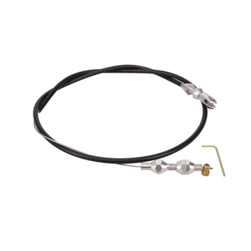 TSP - 36" Braided Stainless Steel Throttle Cable by Top Street Performance – Stock, Black, Model 81059