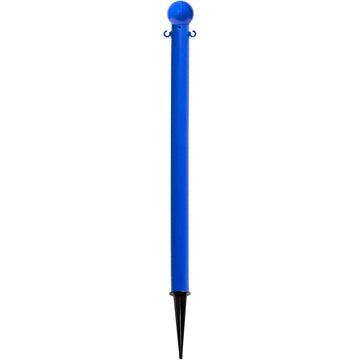 Light Duty 36" Ground Pole by Mr. Chain – 10"L x 17"W x 36"H, Hdpe With Uv Inhibitors, Blue, Model 91306