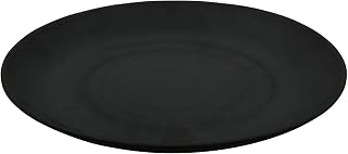 G.E.T. 12" Black Round Dinner Nara Melamine Plate (Set of 12)