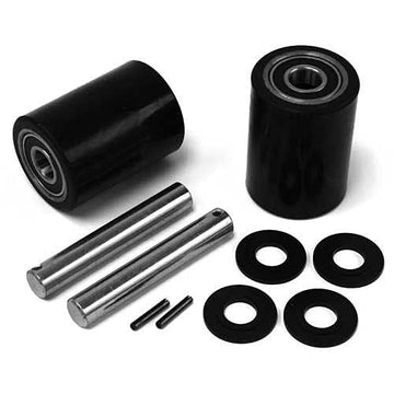 GPS Load Wheel Kit for Manual Pallet Jack by GPS - Generic Parts Service – 6"L x 4"W x 4"H, Polyurethane, Black, Model GWK-JETW-LW**