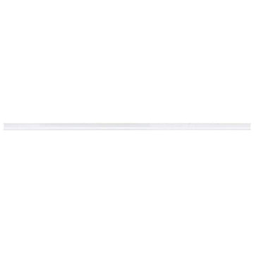 Clear Plastic Open Face Adhesive Shelf Molding Strips - 48"L x 1 1/4"H by HUBERT – Plastic, Clear, Model 109054