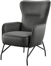 Starlight Canyon Home Sanded Microfiber Accent Chair with Padded Seat and Arms, Mid-Century Modern Armchair for Living Room or Home Office