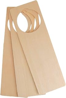 Hygloss Products Wood Door Hangers 3 Count, Natural
