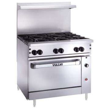 36C-6B Endurance Restaurant 6 Burner by Vulcan – Stainless Steel, Model 36C-6B_369636