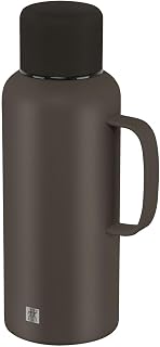 ZWILLING Thermo Plus Thermos Flask 1.2 L, Hot/Cold for up to 24 Hours, Double-Walled, Stainless Steel Thermos Flask, Leak-Proof, Dishwasher Safe, Non-Slip Base, Chocolate