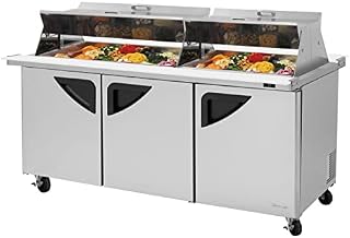 Turbo Air 3-Door Sandwich Salad Prep Table 23-CU.ft. TST-72SD-30-N-DS