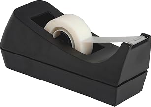 Business Source Standard Desktop Tape Dispenser, Black, 1 In (BSN32954)