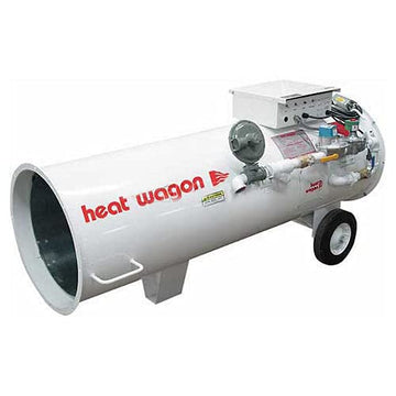 Direct Fired Dual Fuel Heater by Heat Wagon – 48"L x 31"W x 39"H, Steel, White, Model 950H