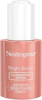 Neutrogena Bright Boost Illuminating Face Serum with Neoglucosamine & Turmeric Extract for Even Skin Tone, Resurfacing Serum for Face to Reduce Dark Spots & Hyperpigmentation, 1 Fl Oz