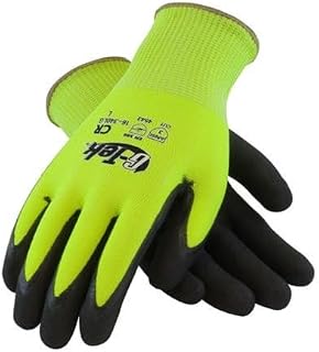 G-TEK CR, HPPE/Glass HI-VIS Lime Green Knit Liner S