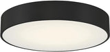 49961LEDDCS-BL/ACR Como - 24W 1 3CCT LED Flush Mount-4 Inches Tall and 17.75 Inches Wide, Finish Color: Black