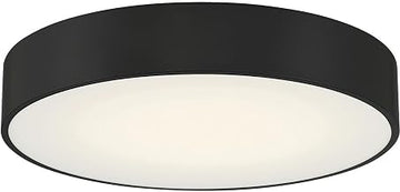 49961LEDDCS-BL/ACR Como - 24W 1 3CCT LED Flush Mount-4 Inches Tall and 17.75 Inches Wide, Finish Color: Black