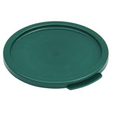 Polypropylene Lid for 2 & 4 Qt Food Storage Containers - 7 63/100" Dia x 1/4" H by HUBERT – Plastic, Green, Model 0106010-GREEN