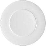 CAC China FDP-20 Paris-French Round 11-Inch Super White Porcelain Thin Flat Food Design Plate, Box of 12