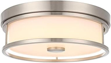Kolson 12" Led Flush Mount in Polished Nickel