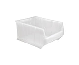 Bin, 23-7/8 In. L, 18-1/4 In. W, 12 In. H,Clear by QUANTUM STORAGE SYSTEMS – 24" L x 19" W x 12" H, 5229.72 cubic_inches, Plastic, Clear, Model QUS955CL