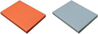 Prang Construction Paper Bundle - Orange 9" x 12" 100 Sheets and Sky Blue 12" x 9" 100 Sheets