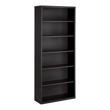 Hirsh 21999 Steel Bookcase, 34 1/2" Wide, Black - Default Title