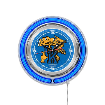 Holland Bar Stool Clock, 15" Diameter, Blue - Clk15UKYCat