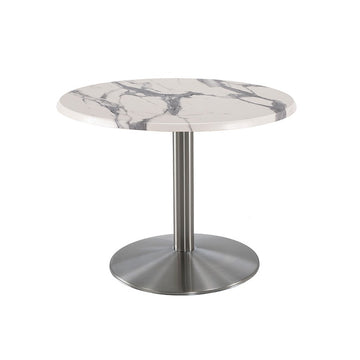 Holland Bar Stool OD214 Table, 30" Diameter, White - 30"