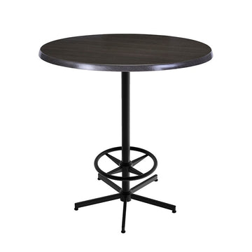 Holland Bar Stool Table, 36" Diameter - Charcoal
