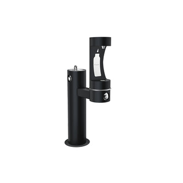 Zurn Elkay Stainless Steel Drinking Fountain, 14" x 31" - Black