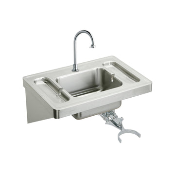 Zurn Elkay ESLV2820KC Stainless Steel Sink Kit, 20" x 28", Silver - Default Title