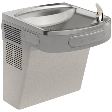 Zurn Elkay Stainless Steel Drinking Fountain, 18 3/8" x 19" - Light Gray Granite Vinyl Finish