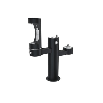 Zurn Elkay Stainless Steel Drinking Fountain, 14" x 48" - Black