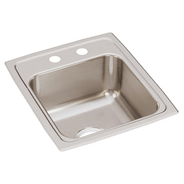 Zurn Elkay LR15172 Stainless Steel Drop-In Sink, 17 1/2" x 15", Silver - Default Title
