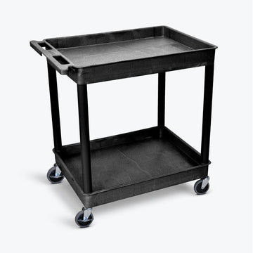 Luxor HE38 Utility Cart, 24" x 32" - Gray