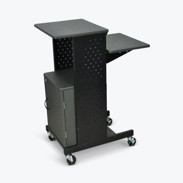Luxor PS4000C Mobile Presentation Stand, 30" x 18", Black - Default Title