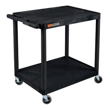 Luxor STC22 Utility Cart, 18" x 24" - Black