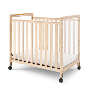 Foundations Worldwide Inc. Wood Crib, Compact, Beige - Clearview