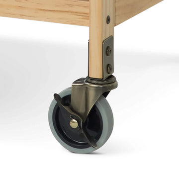 Foundations Worldwide Inc. 1966187 Steel Plate Caster, 4" Diameter, Silver - Default Title