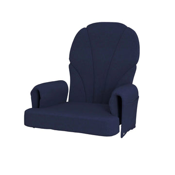Foundations Worldwide Inc. 4205036 Cushion Set, 11 1/4 - 18 3/4" x 20 1/4 - 24", Blue - Default Title