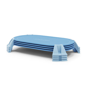 Foundations Worldwide Inc. Cot Set, 27 3/16" Wide, Blue, 4/Pack - 42 5/16"
