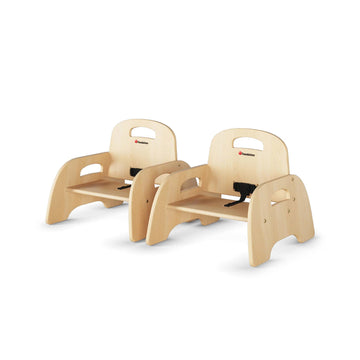 Foundations Worldwide Inc. Wood Feeding Chair, Beige, 2/Case - 17 3/4"