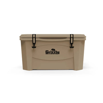 Grizzly Coolers Polyethylene Outdoor Cooler, Beige - 60 qt.