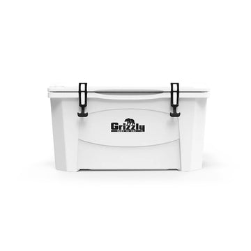 Grizzly Coolers Polyethylene Outdoor Cooler, White - 60 qt.