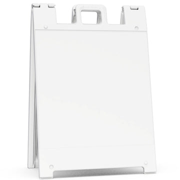 Plasticade 136 Squarecade Sign Stand, 25" Wide - White
