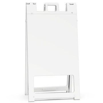 Plasticade 145 Squarecade Sign Stand, 25" Wide - White