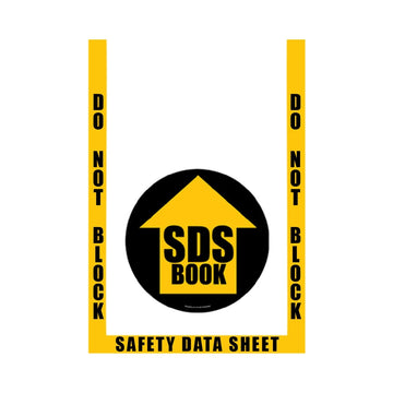 Superior Mark Floor Sign Kit, 24" x 36" - Rubber