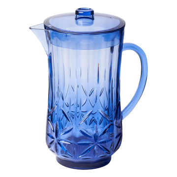 Sophistiplate Traditional Plastic Pitcher, 53 oz., 6/Case - Blue