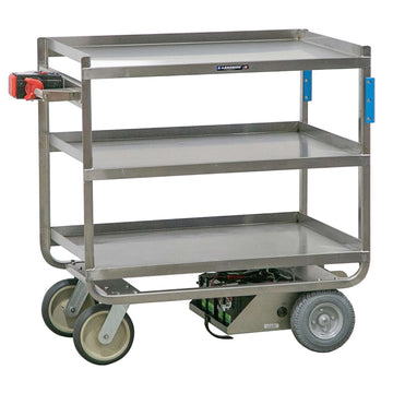 Lakeside 163422 Utility Cart, 24 1/2" x 45 1/2", Silver - Default Title