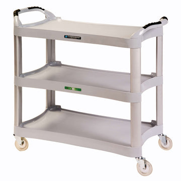 Lakeside 2510 Plastic Utility Cart, 20" x 42", Gray - Default Title