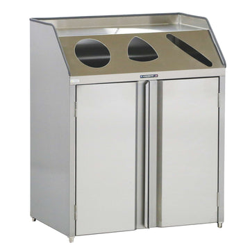 Lakeside Stainless Steel Paper Station, 69 gal. - 4315