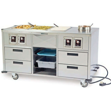 Lakeside 6750 Serve-All Stainless Steel Food Station, 7 qt., 220V - Default Title