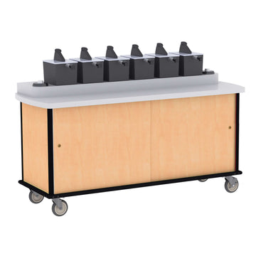Lakeside Condiment Cart, 25" x 51 1/2" - Red
