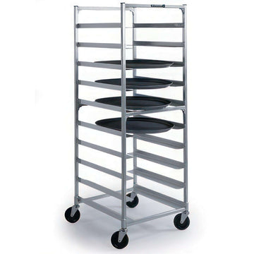 Lakeside 8580 Aluminum Tray Cart, 10 Trays, Silver - Default Title